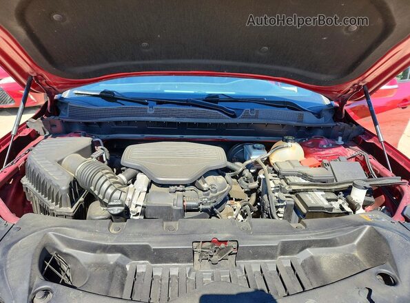3GNKBERS4KS688740 2019 CHEVROLET BLAZER Red ძრავის განყოფილების ხედი