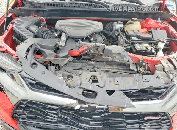 3GNKBERS5LS539402 2020 CHEVROLET BLAZER Red Vista del compartimento del motor