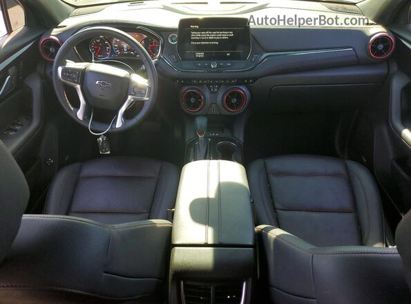 3GNKBERS5PS205036 2023 CHEVROLET BLAZER Black Widok deski rozdzielczej