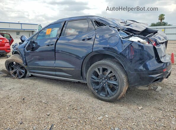3GNKBERS6MS508788 2021 CHEVROLET BLAZER Blue Trasero izquierdo