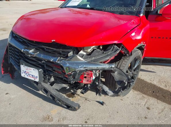 3GNKBERS7MS558292 2021 CHEVROLET BLAZER Red Vista frontal