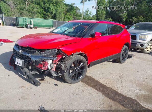 3GNKBERS7MS558292 2021 CHEVROLET BLAZER Red Vista tres cuartos delantera izquierda