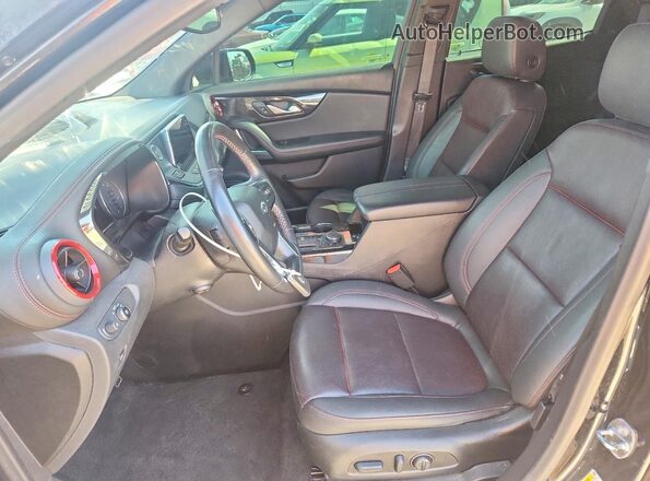 3GNKBERS7NS211739 2022 CHEVROLET BLAZER Черный Вид салона спереди