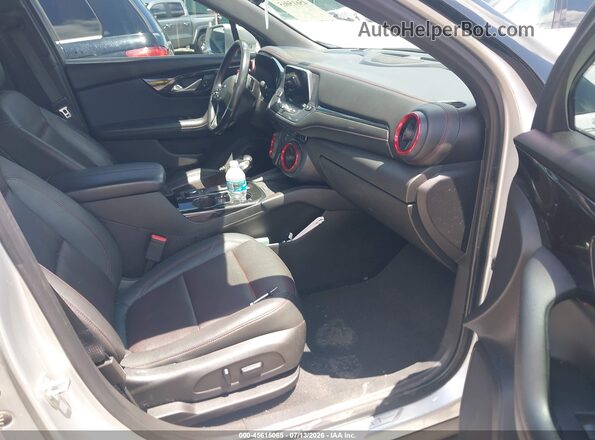 3GNKBERS8KS676946 2019 CHEVROLET BLAZER Silver Սալոնի դիմացի տեսք