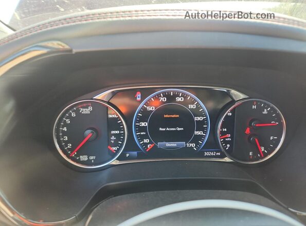 3GNKBERS8PS185851 2023 CHEVROLET BLAZER Red Vista del cuadro de instrumentos