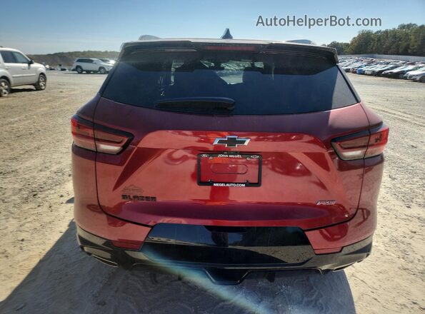 3GNKBERS8PS185851 2023 CHEVROLET BLAZER Red Vista trasera