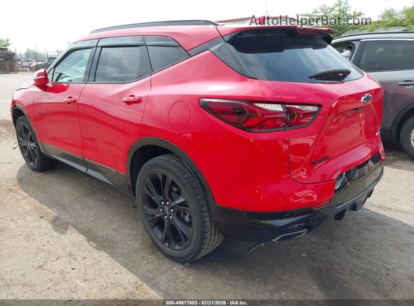 3GNKBERS9LS545283 2020 CHEVROLET BLAZER Red უკანა მარცხენა
