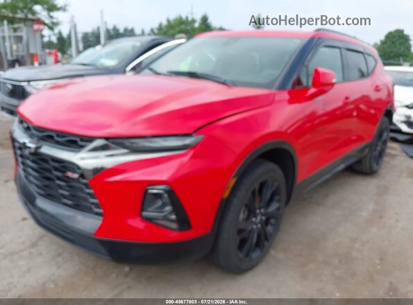 3GNKBERS9LS545283 2020 CHEVROLET BLAZER Red წინა მარცხენა ხედი სამი მეოთხედიდან