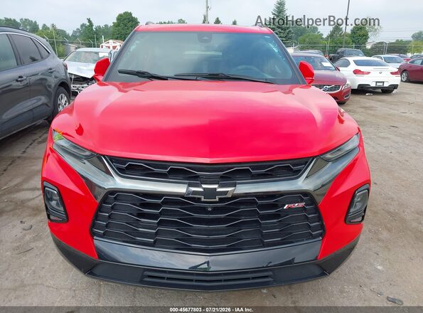 3GNKBERS9LS545283 2020 CHEVROLET BLAZER Red ხელსაწყოთა პანელის ხედი