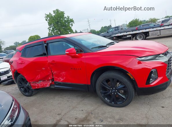 3GNKBERS9LS545283 2020 CHEVROLET BLAZER Red უკანა სალონის ხედი