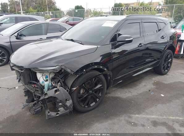3GNKBERSXLS686427 2020 CHEVROLET BLAZER Black წინა მარცხენა ხედი სამი მეოთხედიდან