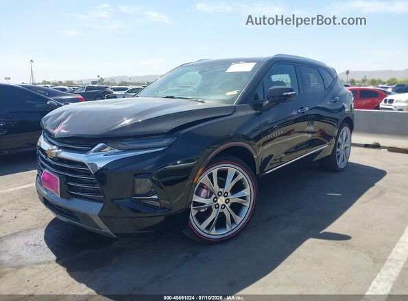 3GNKBFRS0KS584445 2019 CHEVROLET BLAZER Black Vista tres cuartos delantera izquierda