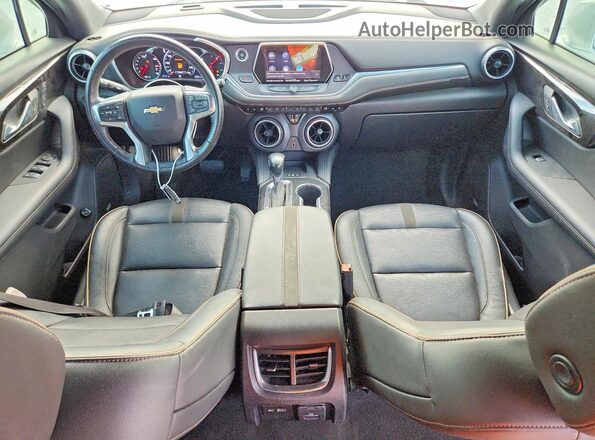 3GNKBFRS1KS662926 2019 CHEVROLET BLAZER White წინა პანელის ხედი