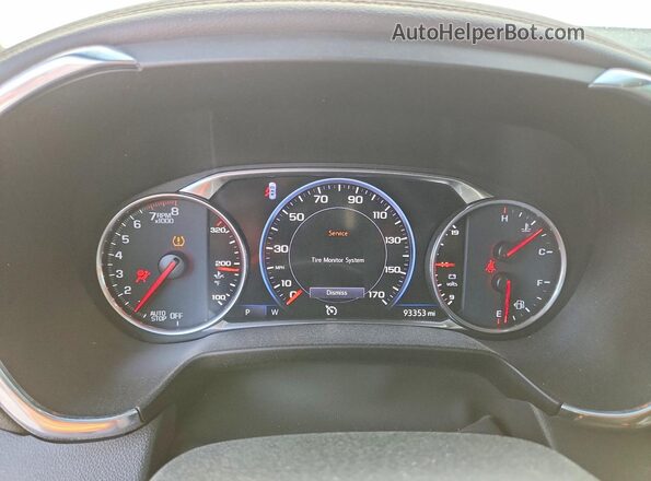 3GNKBFRS1KS662926 2019 CHEVROLET BLAZER White ხელსაწყოთა პანელის ხედი