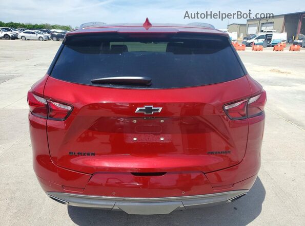 3GNKBFRS1MS505450 2021 CHEVROLET BLAZER Red Vista trasera