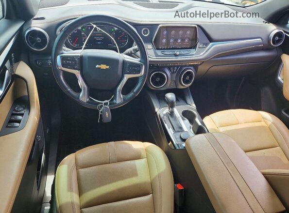 3GNKBFRS3NS130694 2022 CHEVROLET BLAZER White Dashboard view