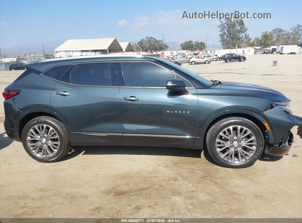 3GNKBFRS4KS654464 2019 CHEVROLET BLAZER Gray Вид задньої частини салону