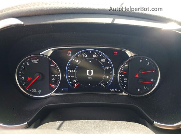 3GNKBFRS5NS129210 2022 CHEVROLET BLAZER Blue Սարքավորումների վահանակի տեսք