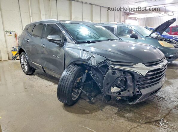 3GNKBFRSXLS593221 2020 CHEVROLET BLAZER Серый Передняя правая четверть
