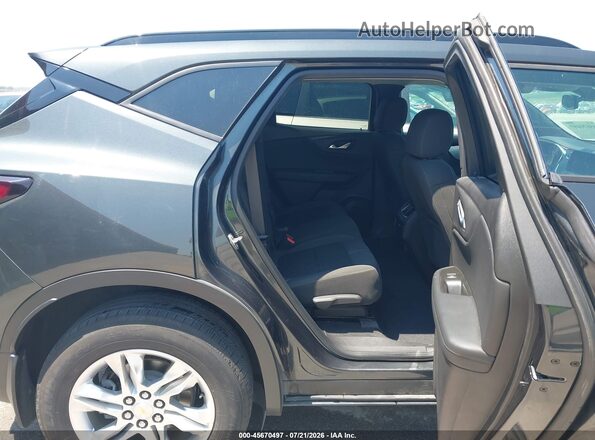 3GNKBGRS4KS695733 2019 CHEVROLET BLAZER Gray Widok naklejki z numerem VIN