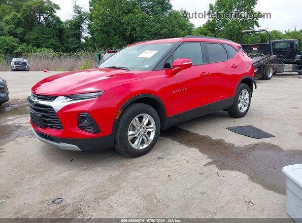 3GNKBGRSXKS614217 2019 CHEVROLET BLAZER Red Передня ліва чверть