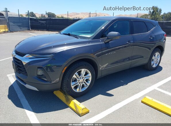 3GNKBHR40MS553664 2021 CHEVROLET BLAZER Gray Przód lewy
