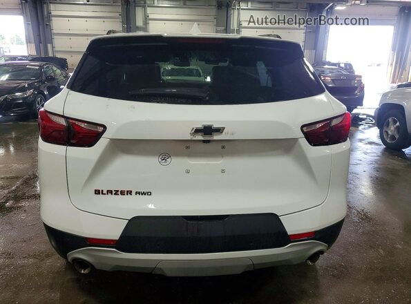 3GNKBHR40NS148423 2022 CHEVROLET BLAZER White Rear view