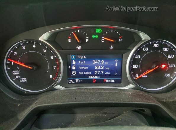 3GNKBHR40NS148423 2022 CHEVROLET BLAZER White Instrument cluster view