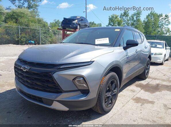 3GNKBHR40RS159623 2024 CHEVROLET BLAZER Gray Передня ліва чверть