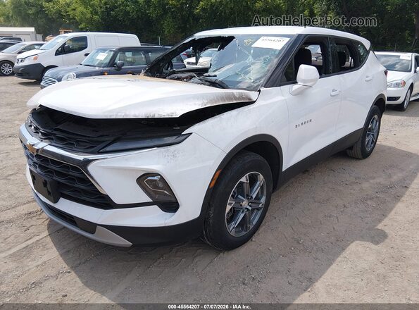 3GNKBHR40SS209765 2025 CHEVROLET BLAZER White Vista tres cuartos delantera izquierda