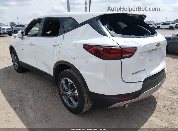 3GNKBHR40SS209765 2025 CHEVROLET BLAZER White Trasero izquierdo