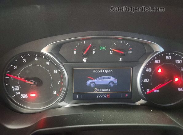 3GNKBHR41PS112906 2023 CHEVROLET BLAZER Black Instrument cluster view