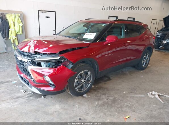 3GNKBHR41RS261237 2024 CHEVROLET BLAZER Red Передня ліва чверть