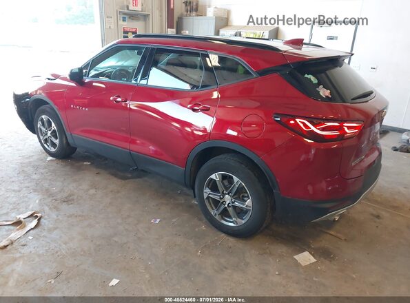 3GNKBHR41RS261237 2024 CHEVROLET BLAZER Red Задня ліва чверть