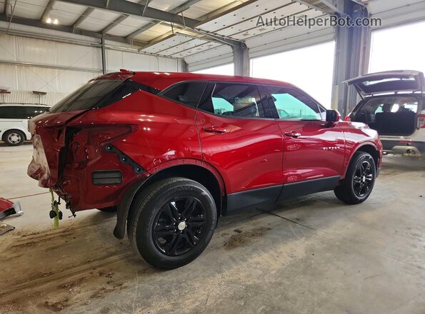3GNKBHR43MS524384 2021 CHEVROLET BLAZER Burgundy უკანა მარჯვენა