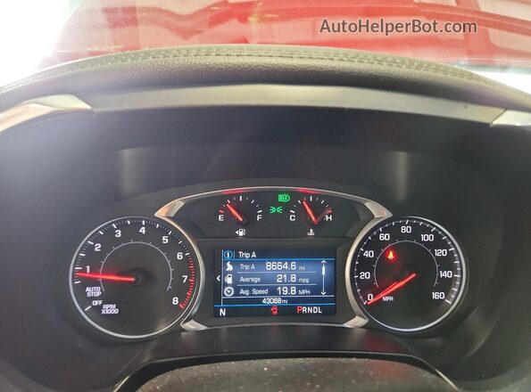 3GNKBHR43MS524384 2021 CHEVROLET BLAZER Burgundy ხელსაწყოთა პანელის ხედი