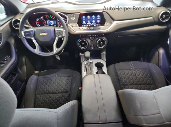 3GNKBHR43MS524384 2021 CHEVROLET BLAZER Burgundy წინა პანელის ხედი