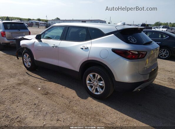 3GNKBHR44MS546586 2021 CHEVROLET BLAZER Серебряный Задняя левая четверть