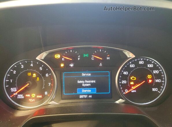 3GNKBHR44MS546927 2021 CHEVROLET BLAZER White Instrument cluster view