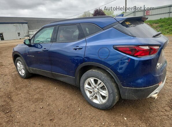 3GNKBHR44NS219414 2022 CHEVROLET BLAZER Blue Trasero izquierdo
