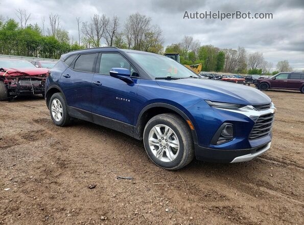 3GNKBHR44NS219414 2022 CHEVROLET BLAZER Blue Delantero derecho