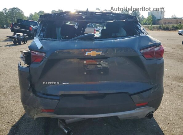 3GNKBHR45NS184026 2022 CHEVROLET BLAZER Black Rear view