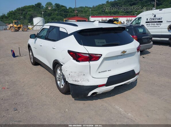 3GNKBHR46NS130167 2022 CHEVROLET BLAZER White Trasero izquierdo