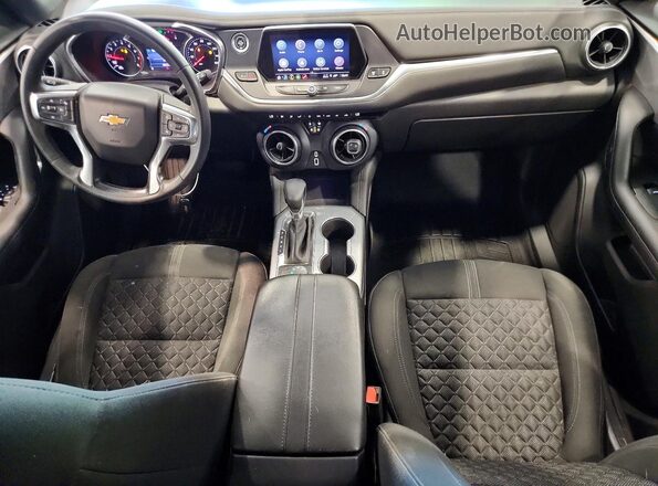 3GNKBHR48MS582054 2021 CHEVROLET BLAZER Белый Вид панели приборов
