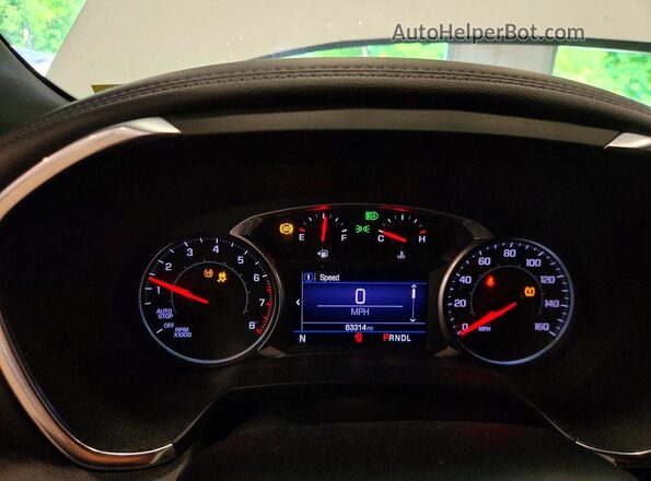 3GNKBHR48MS582054 2021 CHEVROLET BLAZER Белый Вид щитка приборов