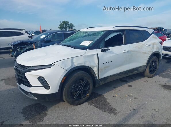 3GNKBHR49PS233540 2023 CHEVROLET BLAZER White Vista tres cuartos delantera izquierda