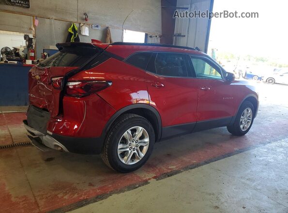 3GNKBHR4XMS510689 2021 CHEVROLET BLAZER Red Tył prawy