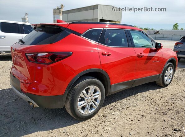 3GNKBHR4XNS124842 2022 CHEVROLET BLAZER Красный Задняя правая четверть