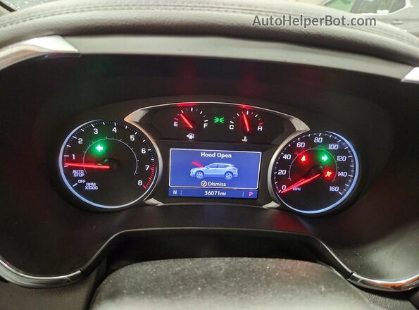 3GNKBHRS1KS689331 2019 CHEVROLET BLAZER Gray Instrument cluster view