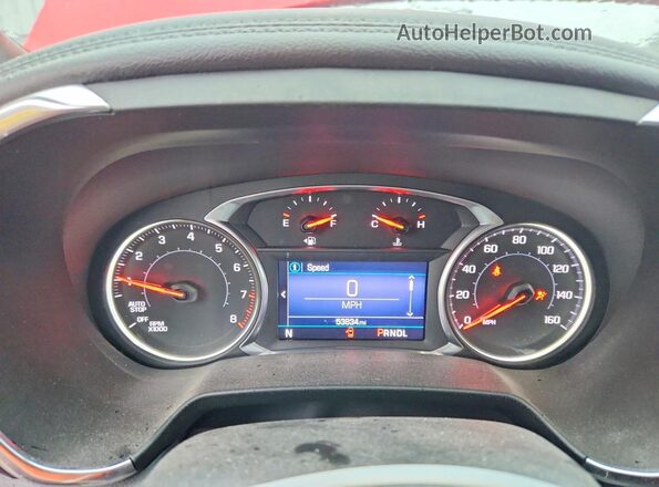 3GNKBHRS2LS688478 2020 CHEVROLET BLAZER Red Vista del cuadro de instrumentos